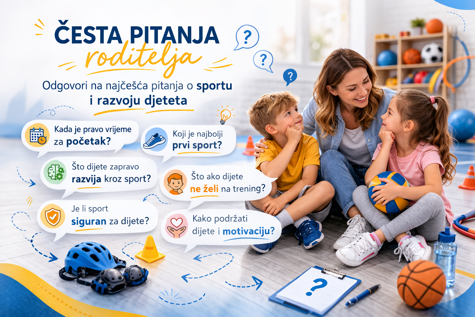 Česta pitanja roditelja o sportu i razvoju djeteta